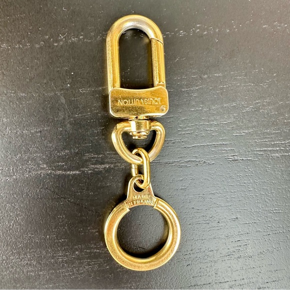 Louis Vuitton gold keychain key clip or bag charm - Picture 1 of 6